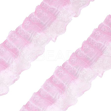Polyester Lace Trim OCOR-WH0058-07A-1