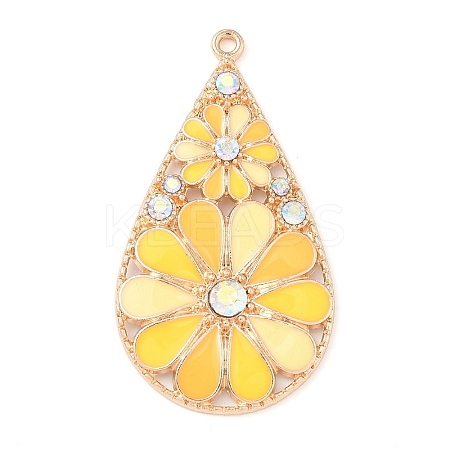 Alloy Enamel Pendants PALLOY-D313-04B-1