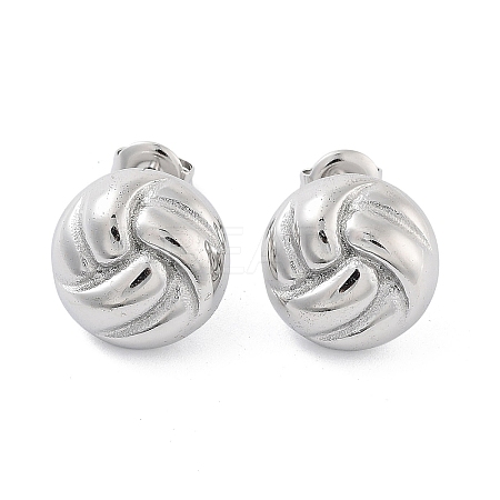 Non-Tarnish 304 Stainless Steel Stud Earrings EJEW-P258-18P-1
