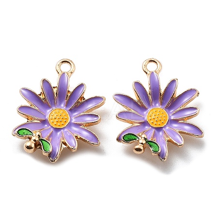 Alloy Enamel Pendants FIND-H016-01G-01-1