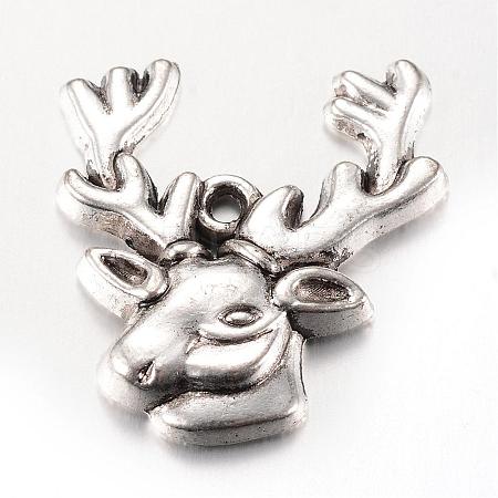Tibetan Style Alloy Pendants TIBE-T003-088AS-FF-1
