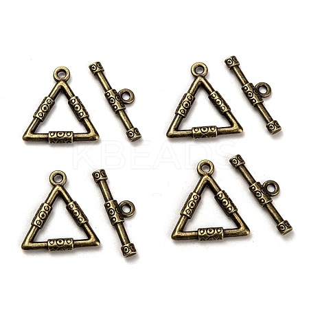 Tibetan Style Alloy Toggle Clasps LS-TIBE-EA9149Y-AB-FF-1