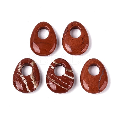 Natural Red Jasper Pendants G-N361-06C-1