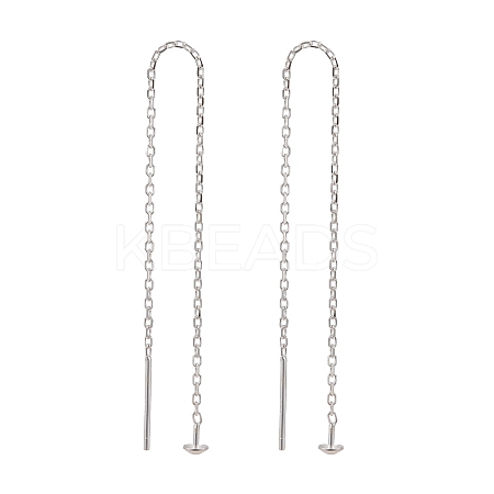 925 Sterling Silver Ear Stud Findings X-STER-I014-03S-1
