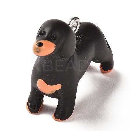Opaque Resin Pendants CRES-Z005-04B-P-1