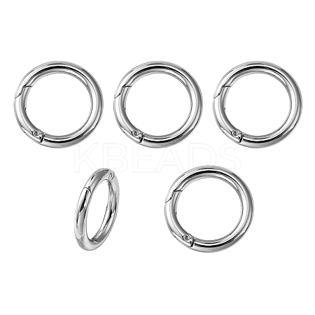 Zinc Alloy Spring Gate Rings PALLOY-YW0003-23B-1