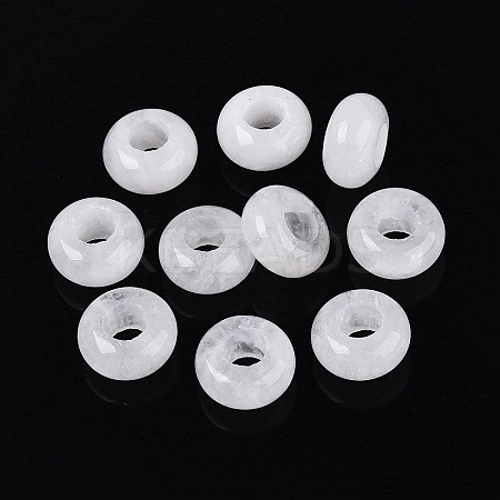 Natural Quartz Crystal European Beads G-N359-17A-10-1
