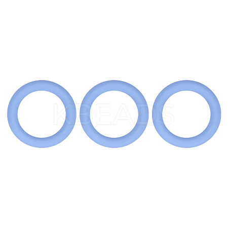 3Pcs Ring Silicone Focal Beads JX895D-01-1