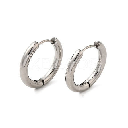 Tarnish Resistant 304 Stainless Steel Hoop Earrings LS-EJEW-P177-P-22-1