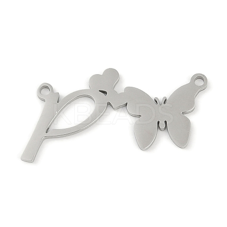 Non-Tarnish 304 Stainless Steel Pendants STAS-L279-002P-P-1