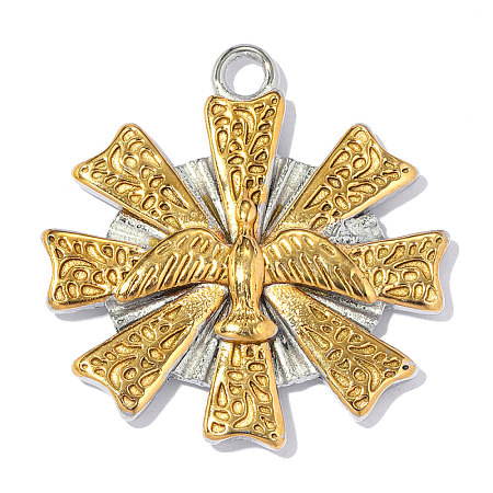304 Stainless Steel Pendants STAS-OY018-23G-1
