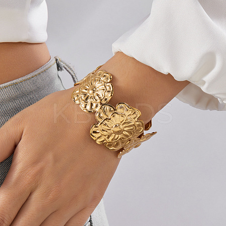 Stylish Stainless Steel Cuff Bangles for Women FS-WG5EAE8-03-1