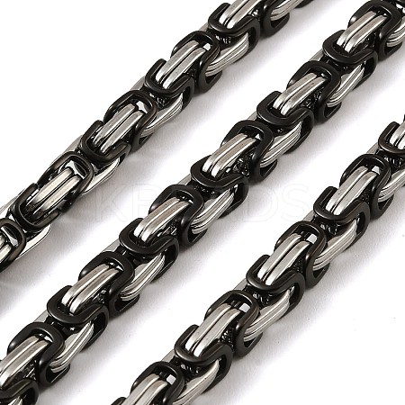 201 Stainless Steel Byzantine Chains SA-E001-14BP-03-1