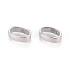 Tarnish Resistant Smooth 304 Stainless Steel Slide Charms LS-STAS-E055-13-1
