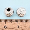 Textured 925 Sterling Silver Beads STER-T008-44S-01-4