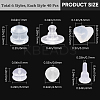 240Pcs 6 Styles Eco-Friendly Silicone Full-covered Ear Nuts FIND-SP0001-17-2