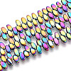 Electroplated Synthetic Non-magnetic Hematite Beads Strands G-T139-65A-1