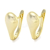 Teardrop Brass Hoop Earrings EJEW-L211-011A-G-1