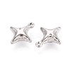 304 Stainless Steel Pendant Cabochon Settings STAS-T067-72P-2