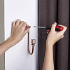 Zinc Alloy U Shape Hook Hangers Curtain SW-TAC0002-08A-5