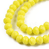 Opaque Solid Color Glass Beads Strands EGLA-A034-P10mm-D26-2