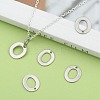 Tarnish Resistant 304 Stainless Steel Letter Charms X-STAS-O072-O-5