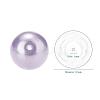 10mm About 100Pcs Glass Pearl Beads Medium Purple Tiny Satin Luster Loose Round Beads in One Box for Jewelry Making HY-PH0001-10mm-116-4