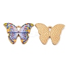 Light Gold Tone Alloy Enamel Pendants ENAM-M059-05KCG-07-1