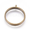 Alloy Open Back Bezel Pendants LS-PALLOY-WH0030-01AB-1