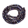 Electroplate Glass Beads Strands EGLA-A044-T3mm-B15-3