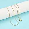 Trendy Unisex 201 Stainless Steel Snake Chain Necklaces NJEW-L043-06G-1