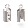 Tarnish Resistant 304 Stainless Steel Folding Crimp Ends STAS-L262-04D-P-1