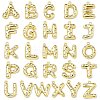 Brass Micro Pave Clear Cubic Zirconia Pendants KK-I476-02G-1