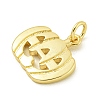 Halloween Theme Rack Plating Brass Pendants KK-Z067-18G-06-2