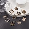 10Pcs 10 Style Alloy Enamel Pendants FIND-YW0002-84-5