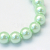 Baking Painted Pearlized Glass Pearl Round Bead Strands X-HY-Q003-6mm-04-2