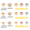 54Pcs 9 Style Brass Beads KK-AR0002-50-2