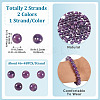 2 Strands 2 Colors Natural Amethyst Beads Strands G-TA0002-62-4