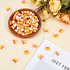 50Pcs Opaque Resin Cabochons CRES-ME0001-04-4