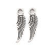 Tibetan Style Alloy Wing Charms TIBEP-3344-AS-NR-1