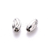 Tarnish Resistant 201 Stainless Steel Corrugated Beads STAS-S103-16A-P-2
