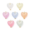 Pearlized Acrylic Charms PALLOY-JF04523-1