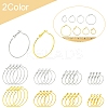 32Pcs 8 Styles Iron Huggie Hoop Earring Findings IFIN-FS0001-49A-5