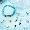 32Pcs 8 Colors Rack Plating Alloy Enamel Beads FIND-SC0003-88-4