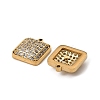 304 Stainless Steel Micro Pave Cubic Zirconia Charms LS-STAS-I356-04G-04-2