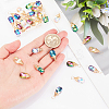 30Pcs Faceted Glass Pendants FIND-GA0002-69-3