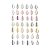 42Pcs 42 Styles Natural Cowrie Shell & Glass Seed Beads Pendants PALLOY-JF02759-1