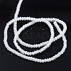 Imitation Jade Electroplate Glass Faceted Rondelle Beads Strands GLAA-F025-C01-3