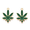 Alloy Enamel Pendants X1-PALLOY-E028-14B-03-1