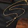 2Pcs 2 Colors 304 Stainless Steel Singapore Chain Necklace Making AJEW-JB01333-3